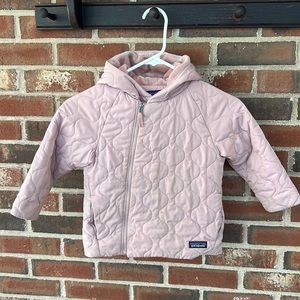 Patagonia light pink for tea, toddler winter coat GUC